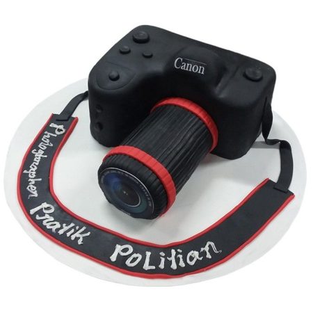 Fondant Camera Theme Cake (FTH-3003)