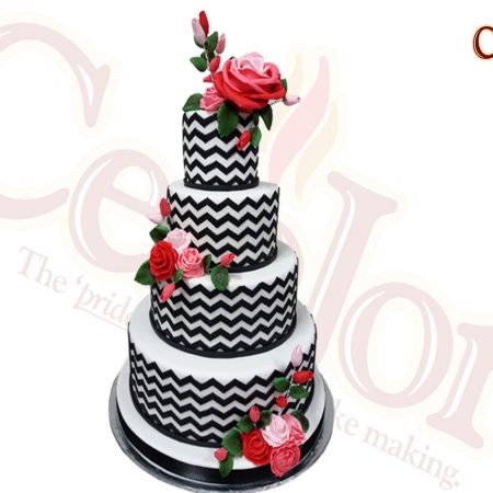 Fondant Wedding Cake(FWD-1007)