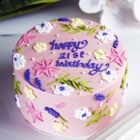 Flower Leaves Cake (TH-3013)