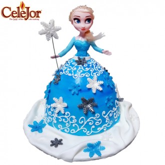Frozen Barbie Doll Cake (CT-5014)