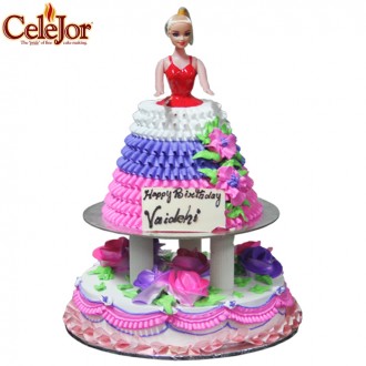 Barbie Doll Tier Cake (CT-5017)