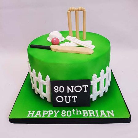 Fondant Cricket Theme Cake (FBT-6007)