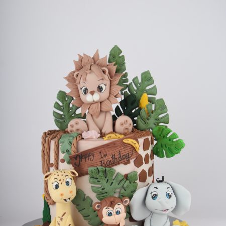Fondant Animal Cake (BT-6029)