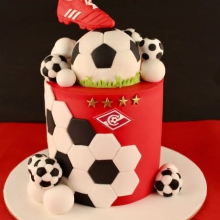 Fondant Football Cake (BT-6027)