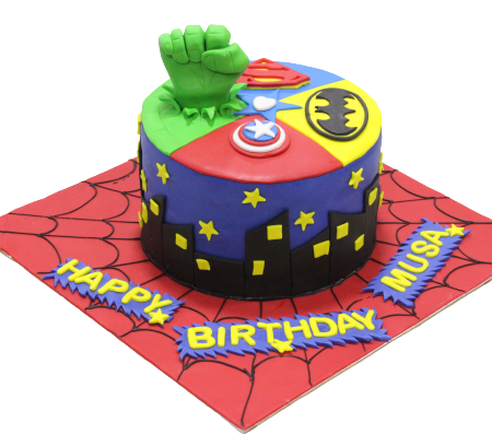 Avenger Theme Cake (BT-6031)