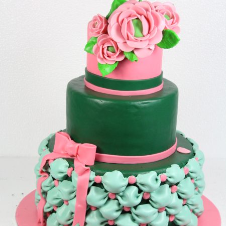 Fondant Wedding Cake (FWD-1030)