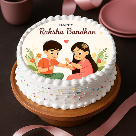 Raksha Bandhan Photo Cake  Cake (PH-30)
