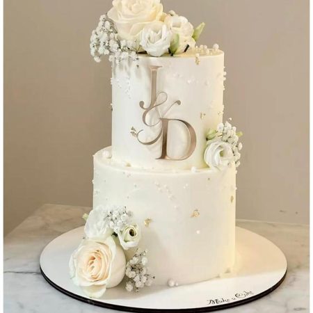 Flower Wedding Cake (WD-1036)