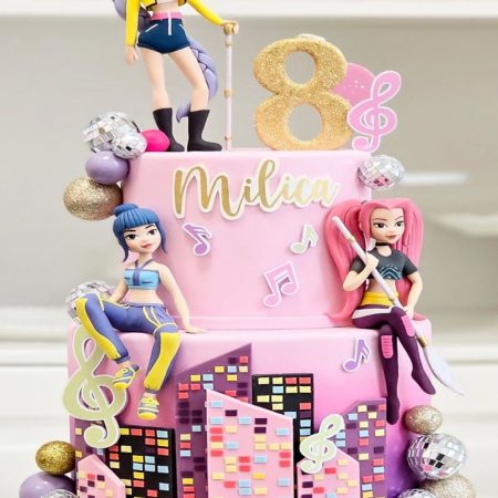 Fondant k pop demon hunters Cake (FGT-7037)