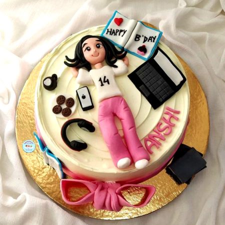 Lazy-girl-themes-cake (GT-7030)